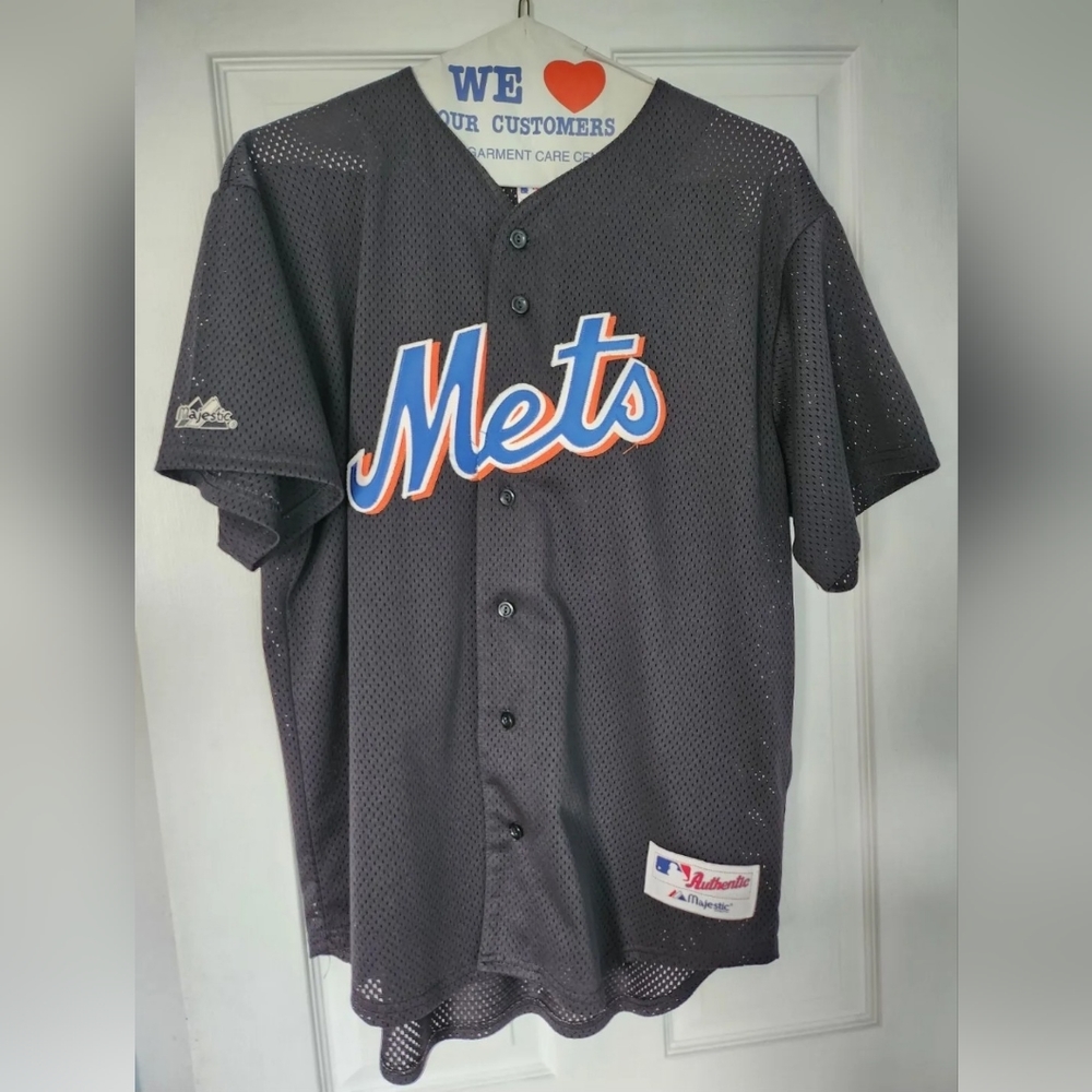 Vintage Authentic Mike Piazza New York Mets Jersey size large.